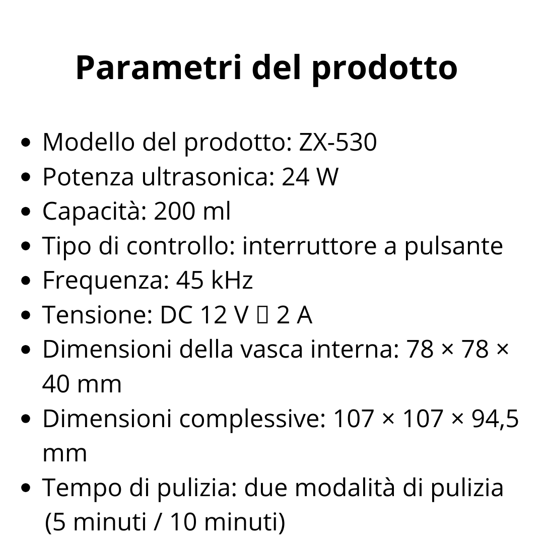 Pulitore ad ultrasuoni